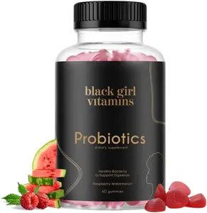 Black Girl Vitamins - Probiotic Gummies for Digestive Health and Immune Support 60ct