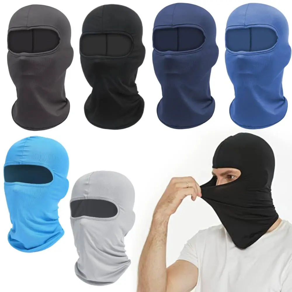 6-Pack Cooling Breathable Polyester Balaclava Motorcycle Protective Gear - 1 Size Full Face Cover, Neck Gaiter, Hood for Men Women - Outdoor Motorcycle, Skiing, Hiking Use