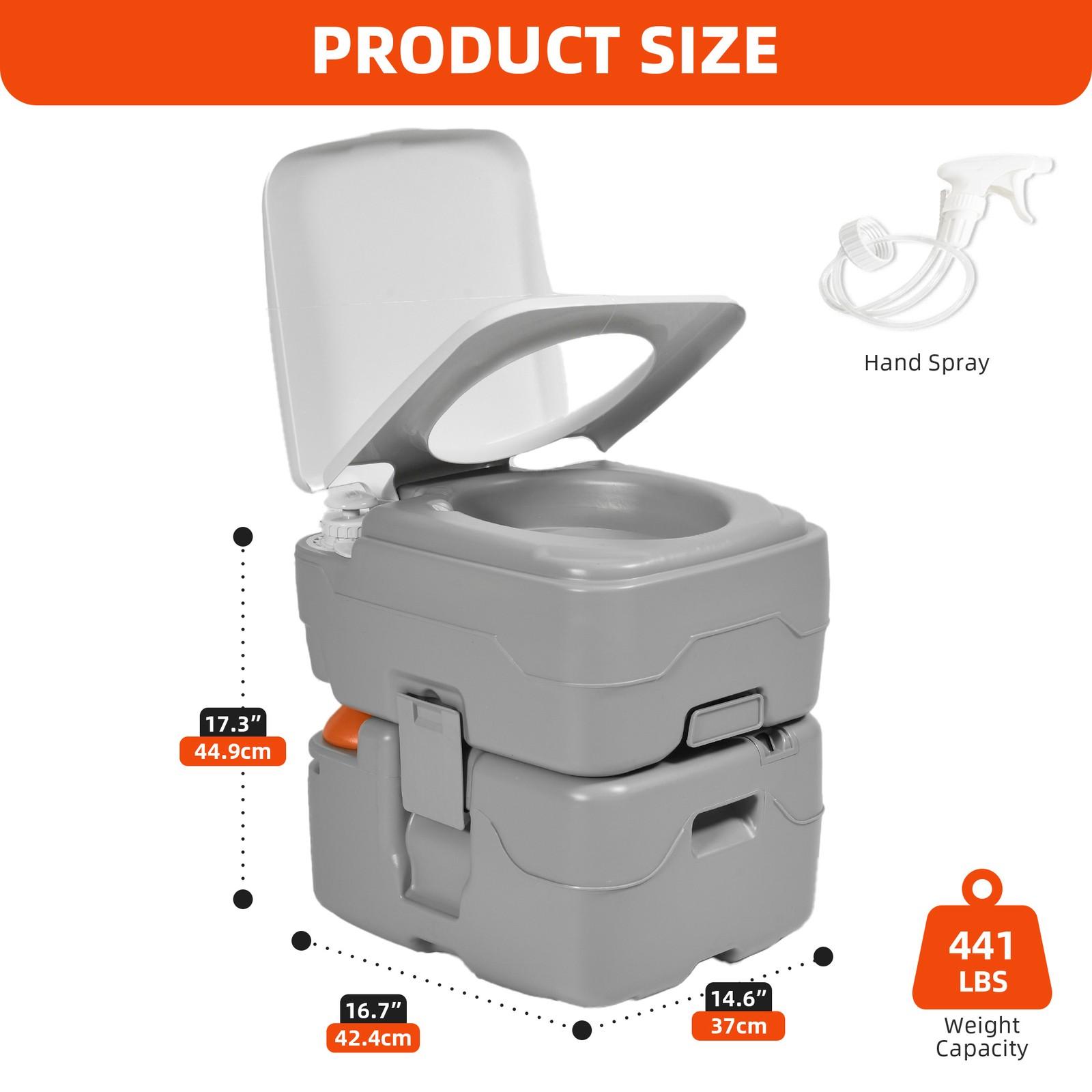 YITAMOTOR Portable Toilet Camping Porta Potty 5.8 Gallon with Hand Sprayer and Carry Bag Leak-Proof Indoor Outdoor Toilet with Level Indicator Handle Pump Rotating Spout for RV Boat and Trips YITAMOTOR Portable Toilet Camping Porta Potty 5.8 Gallon with Hand Sprayer and Carry Bag Leak-Proof Indoor Outdoor Toilet with Level Indicator Handle Pump Rotating Spout for RV Boat and Trips