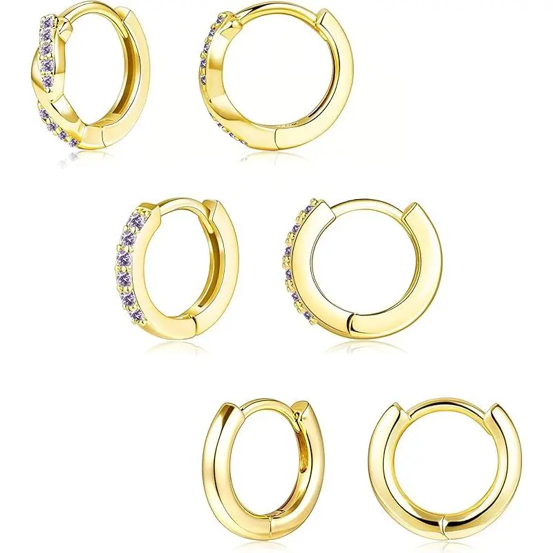 Gold-06 June Alexandrite Hoop
