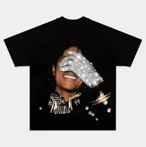 Michael Jackson Glove Graphic T-Shirt Vintage 90s Tee KY8