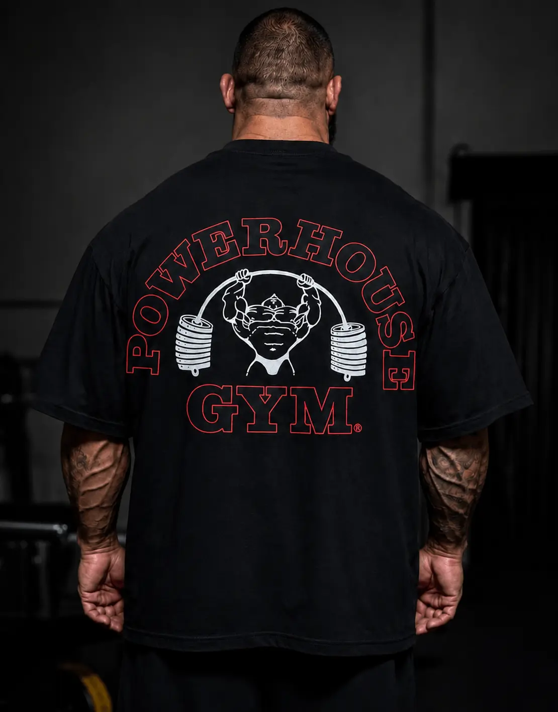 PowerHouse Back Design Series Gym Shirt, Workout Wear, Gym Shirt, Men's Gym Top, Lifting Essentials, Traning Outfit, Gym Apparel For Men
