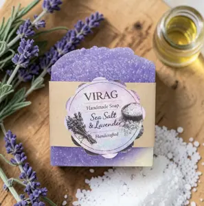 Sea Salt and Lavender Handcrafted Soap Sea Salt and Lavender Handcrafted Soap
