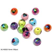 XL145025 16mm 100pcs Heart beads