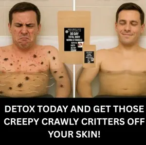 GET THOSE CREEPY CRAWLY CRITTERS OFF YOUR SKIN!! REDUCES CONTAGIOUSNESS- ANTI-FUNGAL, HERPES,AIDS,HIV,CANDIDA, ANTI-MOLD,BED BUGS,FLEAS,LICE,JOCK ITCH,ATHLETES FOOT,HANDMADE HERBAL NATURAL ORGANIC WORM & PARASITE DETOX CLEANSE 30 DAY BATH SOAK