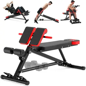 Adjustable Weight Bench,Multi-Functional Roman Chair for Full -in-  Worout Hyper Bac Extension and Sit up