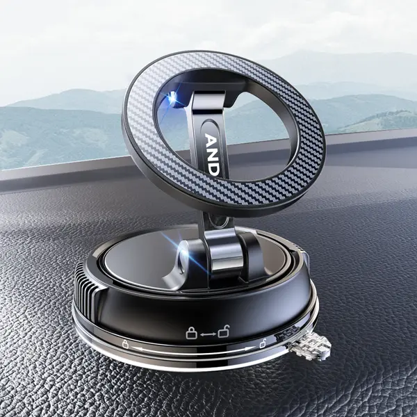 ANDERY MagSafe-Compatible Car Phone Mount, Strong Magnetic Phone Holder for Car Dashboard, 360° Adjustable, for iPhone 12-16 Series