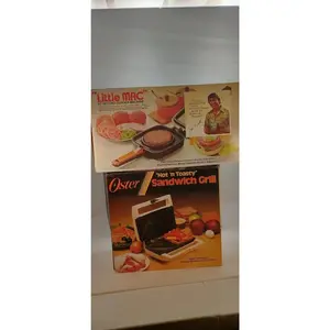 Vintage 1984 Oster "Hot 'N Toasty" Sandwich Grill & Hamilton Beach Little Mac