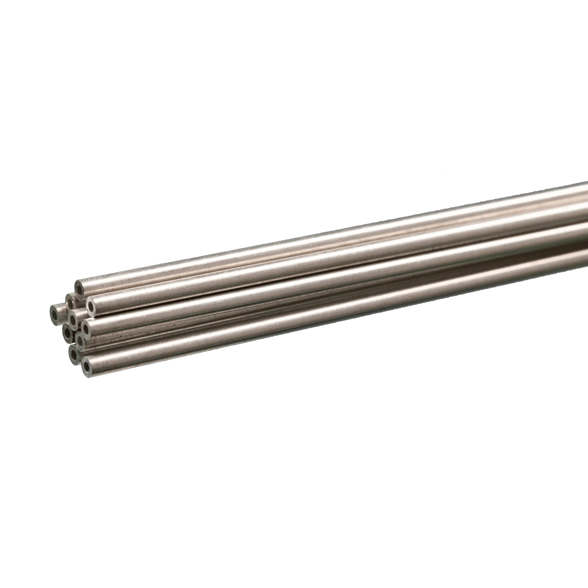 Round Aluminum Tube: 2mm OD x 0.45mm Wall x 1 Meter Long (10 Pieces)