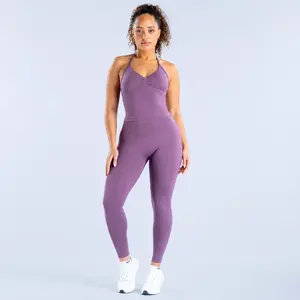 (with logo) DFYNE Impact Longline Strappy Top with Impact Support & Comfort Seamless Low-Waist Biker Yoga Shorts Quick-Dry Compression Fitness Set