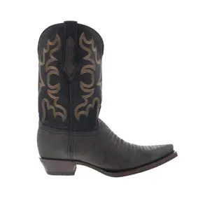 Dingo The Duke DI-107 Mens Black Leather Pull On Cowboy Western Boots