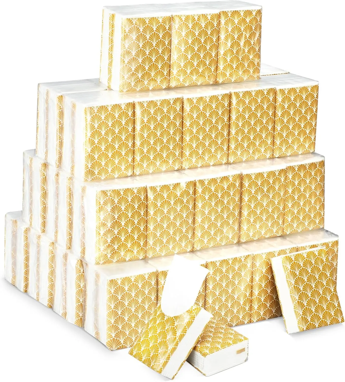 50 Pack  Pocket Tissues Travel Packs Bulk 500 Sheet Small Tissues Pocket Packs Party Favors 3 Ply Mini Travel Size Individual for Allergy Camping