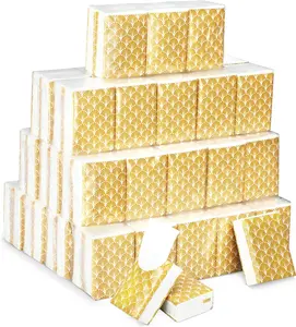 50 Pack  Pocket Tissues Travel Packs Bulk 500 Sheet Small Tissues Pocket Packs Party Favors 3 Ply Mini Travel Size Individual for Allergy Camping
