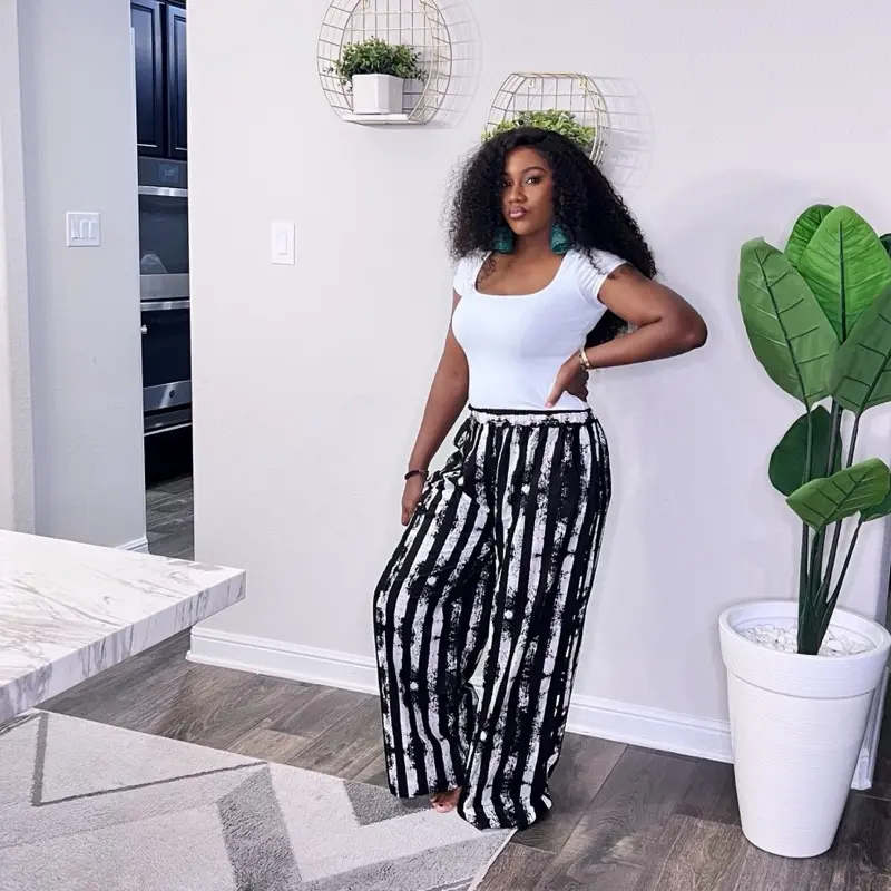 Ankara Palazzo Pants for Stylish Wear Fits US 4-8 Womenswear Bottoms Trouser