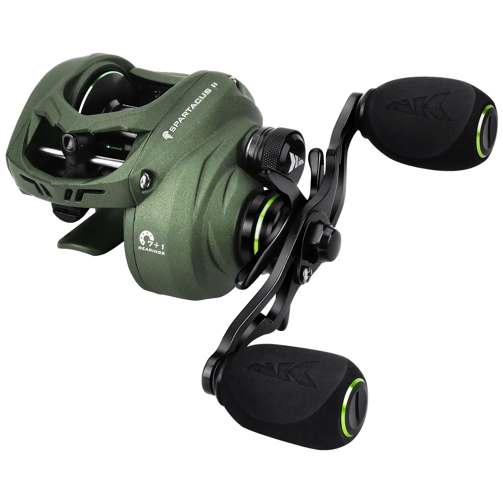 KastKing Spartacus II Baitcasting Fishing Reel-Stryker Green - Right Handed KastKing Spartacus II Baitcasting Fishing Reel-Stryker Green - Right Handed