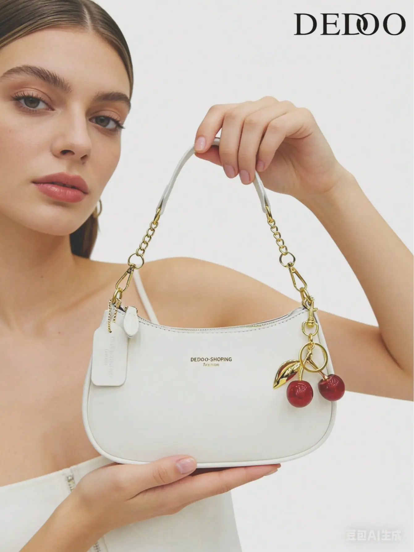 New Fashion Classic Versatile Letter Graphic Design Solid Color PU Leather Crescent Shoulder Underarm Bag, Y2K Crossbody Bag with Adjustable Strap,  Everyday Handbag, Suitable for Shopping, Party, Daily Use