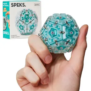 Magnetic Fidget Toy - Sensory Desk Toy for Adults & Teens 14+, Stress Relief Gift, Easter Basket Stuffer, Sphere, Aqua