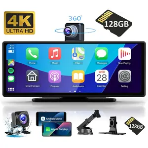 10.26" Touchscreen Car Stereo Support Wireless Carplay Adapter, Carplay Radio Dashboard Automotive