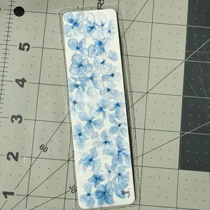 Blue Hydrangea Bookmark