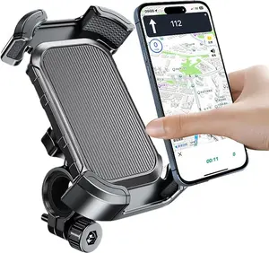Motorcycle Phone Mount Phone Holder Mount 360° Rotatable Phone Holder for Mountain Bike/ATV/Scooter Handlebar Stand