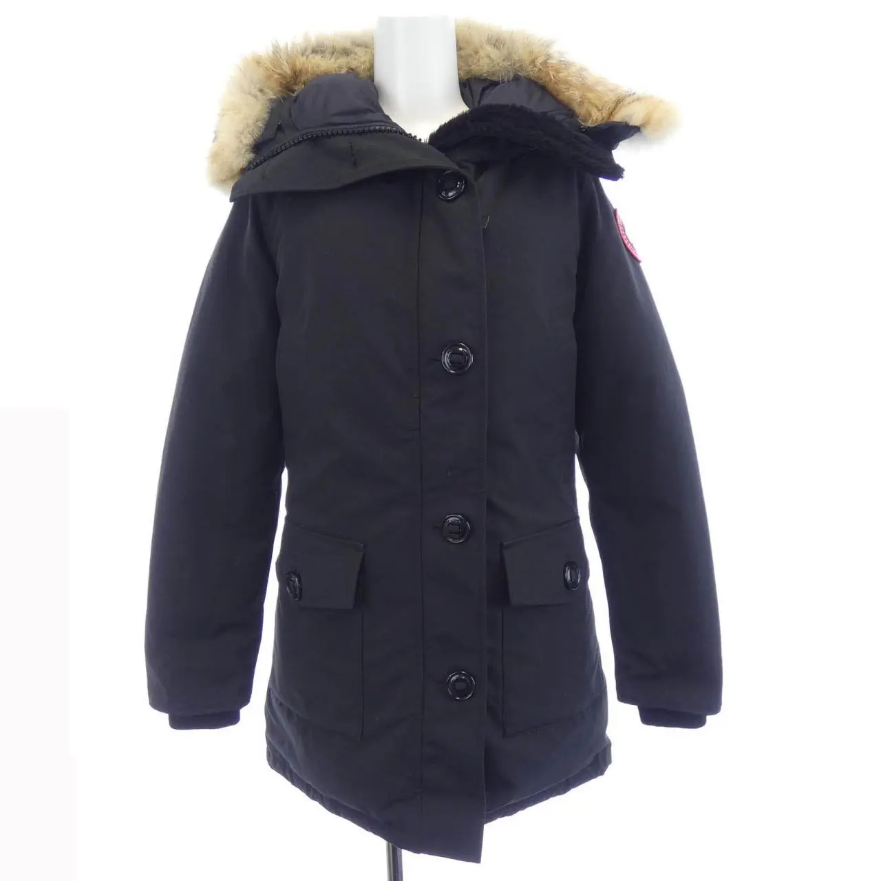 Pre-owned Canada Goose Nylon Small Leather Goods Bronte Down Coat