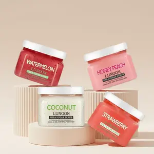 Fruit Flavour Body Scrub, Moisturizing & Exfoliating Body Scrub, Shea Sugar Scrub, Cosmetic, Easy To Use, Skin Care Products, Body Wash, Brightening Scrub