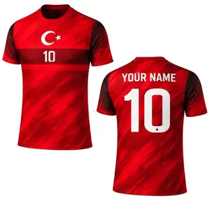 2026 Personalized Turk!!!ye Soccer Jersey, Turkey Custom Name Number Football Jersey Red Top