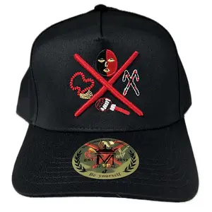 Elegua Bastones 5 Panel Black UnderVisor SnapBack