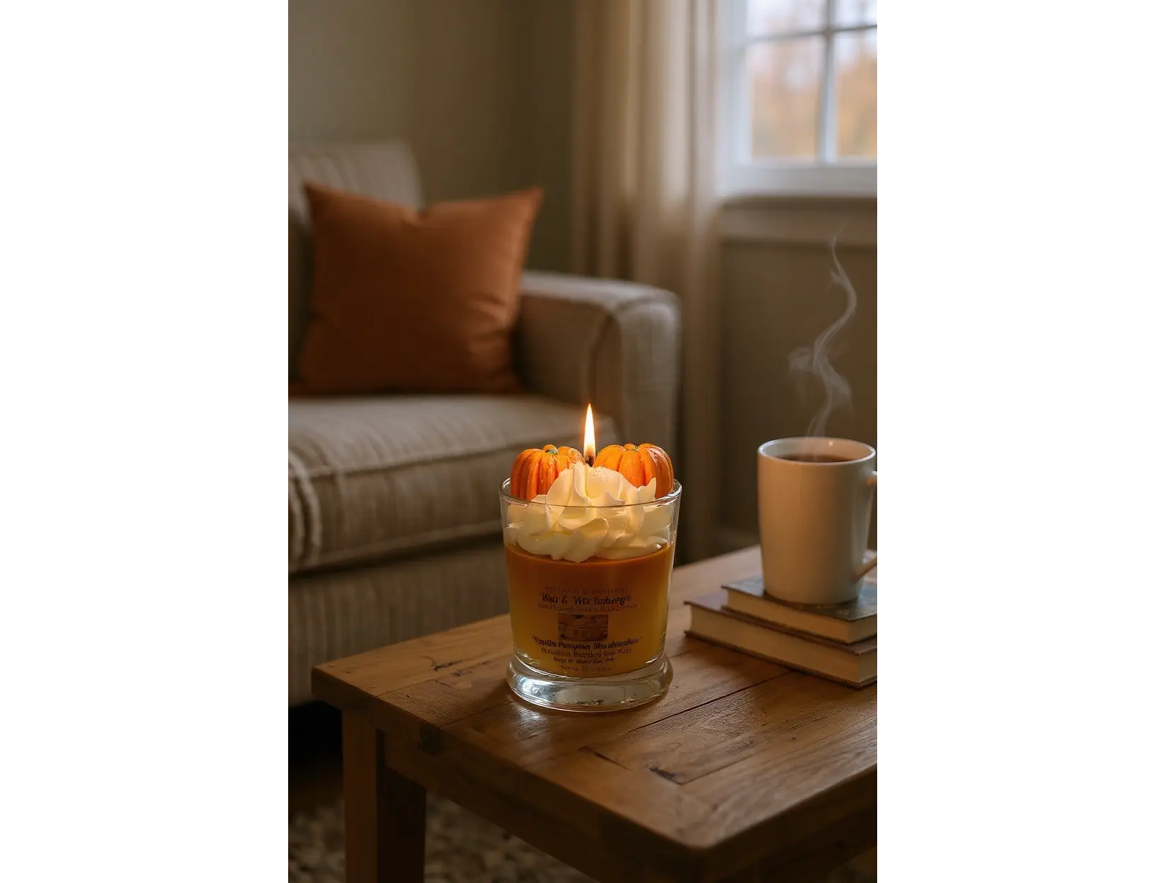 Vanilla Pumpkin Marshmallow Candle. 13oz. Soy Candle/Strong Scented Candle/Pumpkin Candle/Holiday Candle/Fall Candle