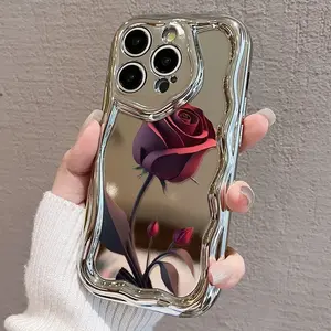 Cute Floral Phone Case,Anti-drop Protective Case,Shockproof Phone Cover for iPhone16/15/14/13/12/11/XS Pro Max Plus,Gifts for Her/Girlfriend/Mom