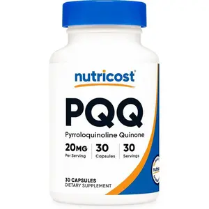 Nutricost PQQ (Pyrroloquinoline Quinone) 20mg, 30 Capsules - Vegetarian Capsules, Non-GMO, Gluten Free