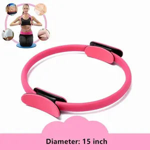 EZGO 15 Inch Pilates Ring Help Tone and Strengthen Your Entire Core and Body Pink EZGO