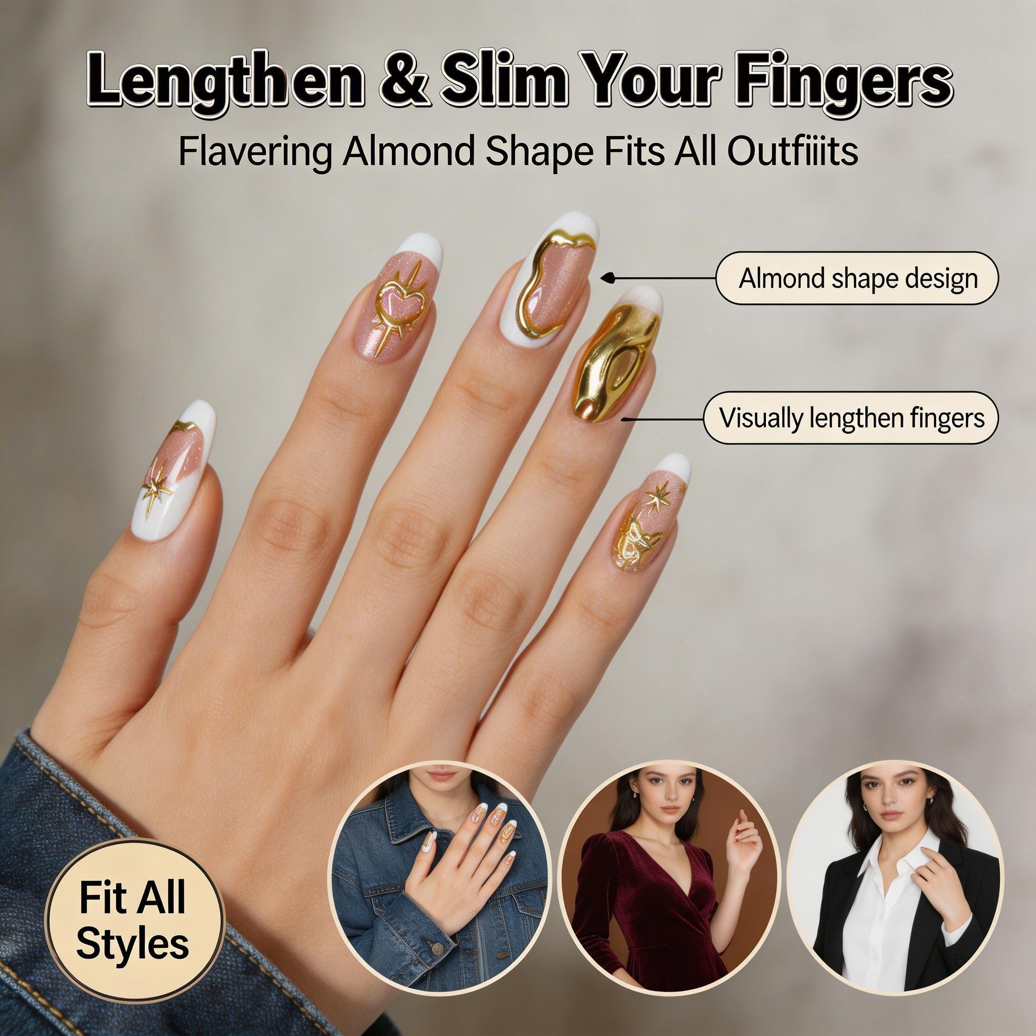 Nail art and nail piercing 3D shell