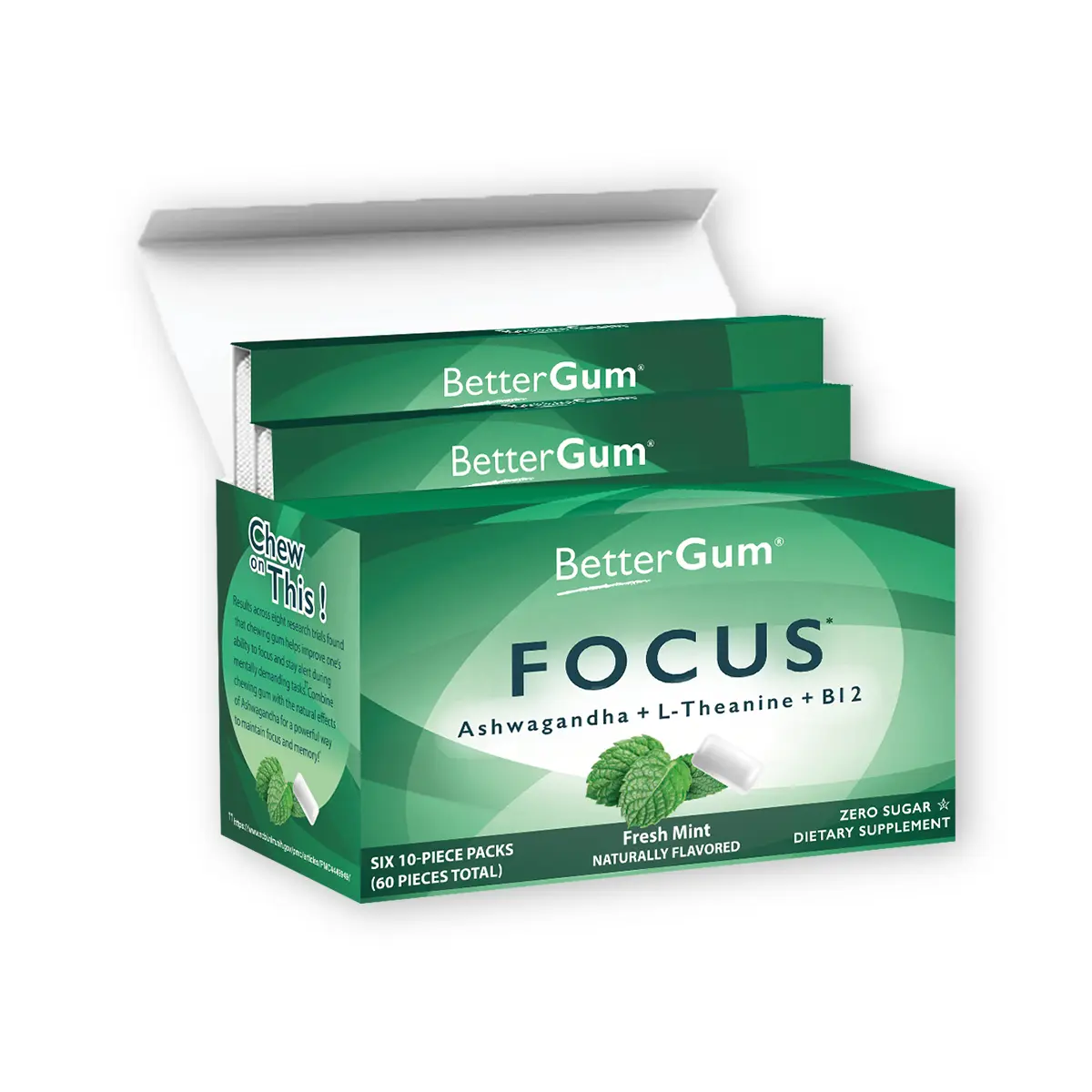 BetterGum Focus Gum BetterGum Focus Gum