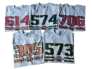 College Football Area Code T Shirt