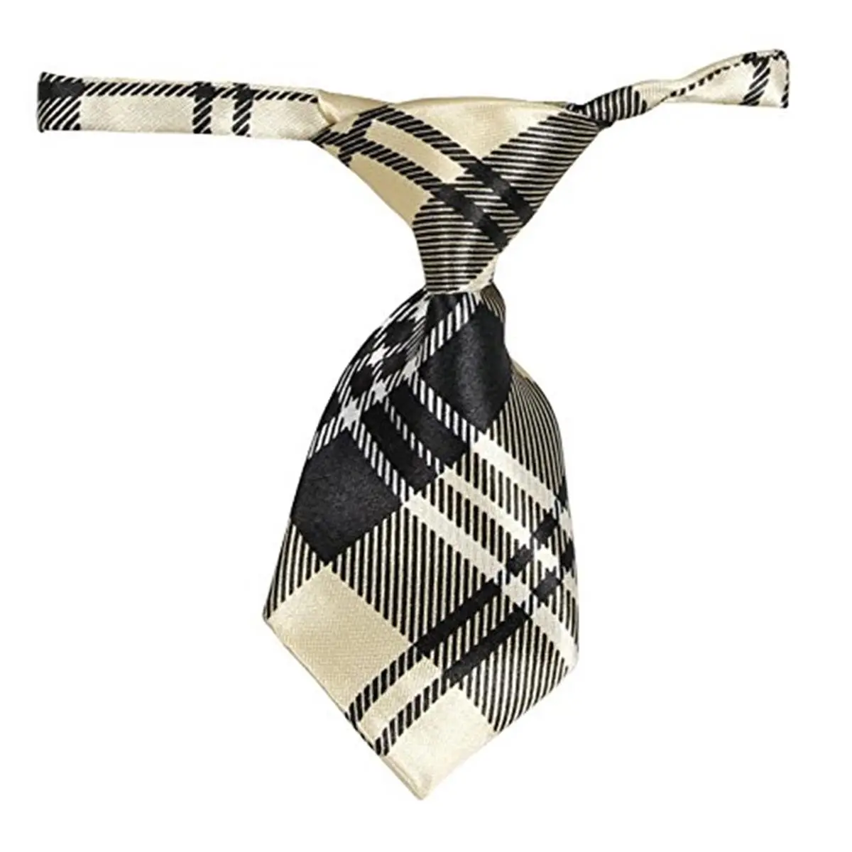 Pet Life  Fashionable And Trendy Dog Neck Tie - Black And Yellow