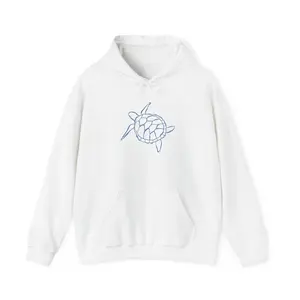 Cozy Sea Turtle Hoodie, Relaxing Sweatshirt for Ocean Lovers, Perfect Gift for Nature Enthusiasts, Beach Day Essential, Eco-Friendly Apparel