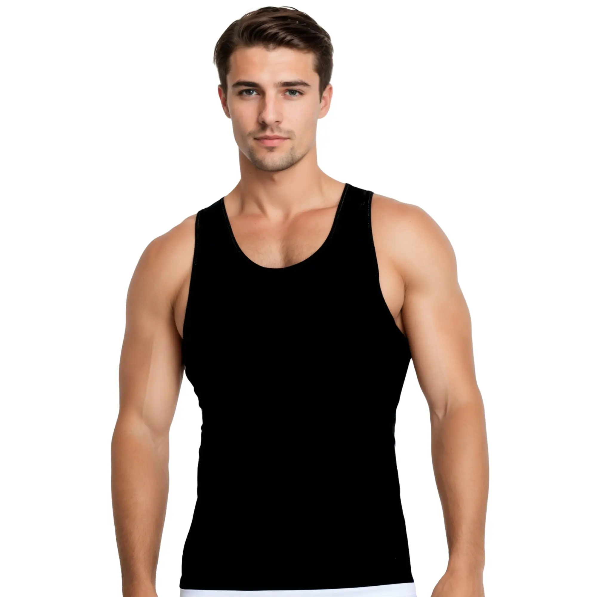 INSTANT FIGURE Insta Slim I.S.Pro USA Racerback Muscle Tank 1TRB021 - Compression Muscle Tank with Racerback for Slimmer Silhouette and Enhanced Motion Freedom