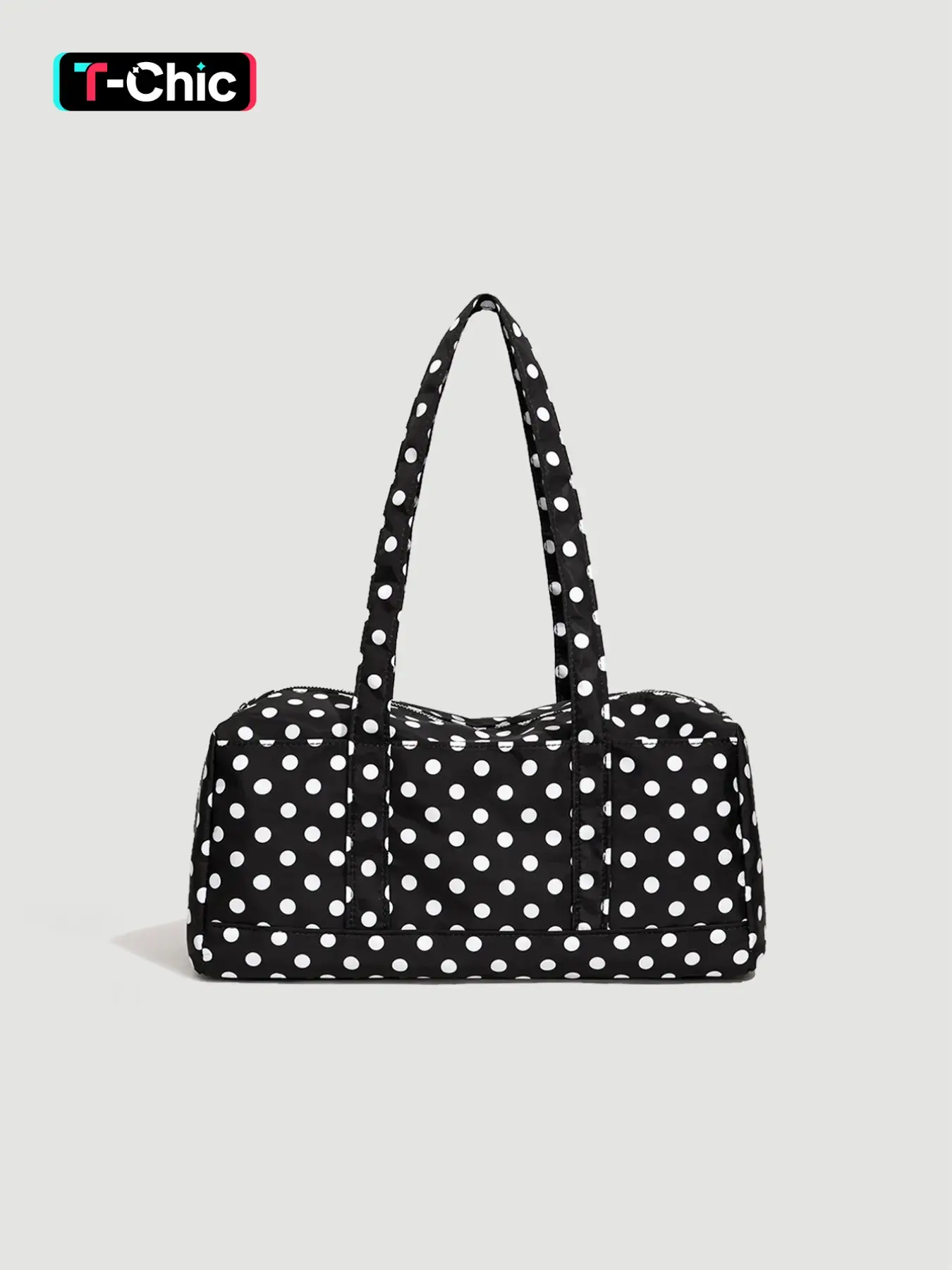 Women's Colorblock Polka Dot Nylon Shoulder Bag, Crossbody Backpack Purse, Travel Purse, Large Capacity Fashion Multi-Pocket Backpack, Ideal for Shopping, Commuting, Vacation, Sports, Fashionable Daily Crossbody Bag