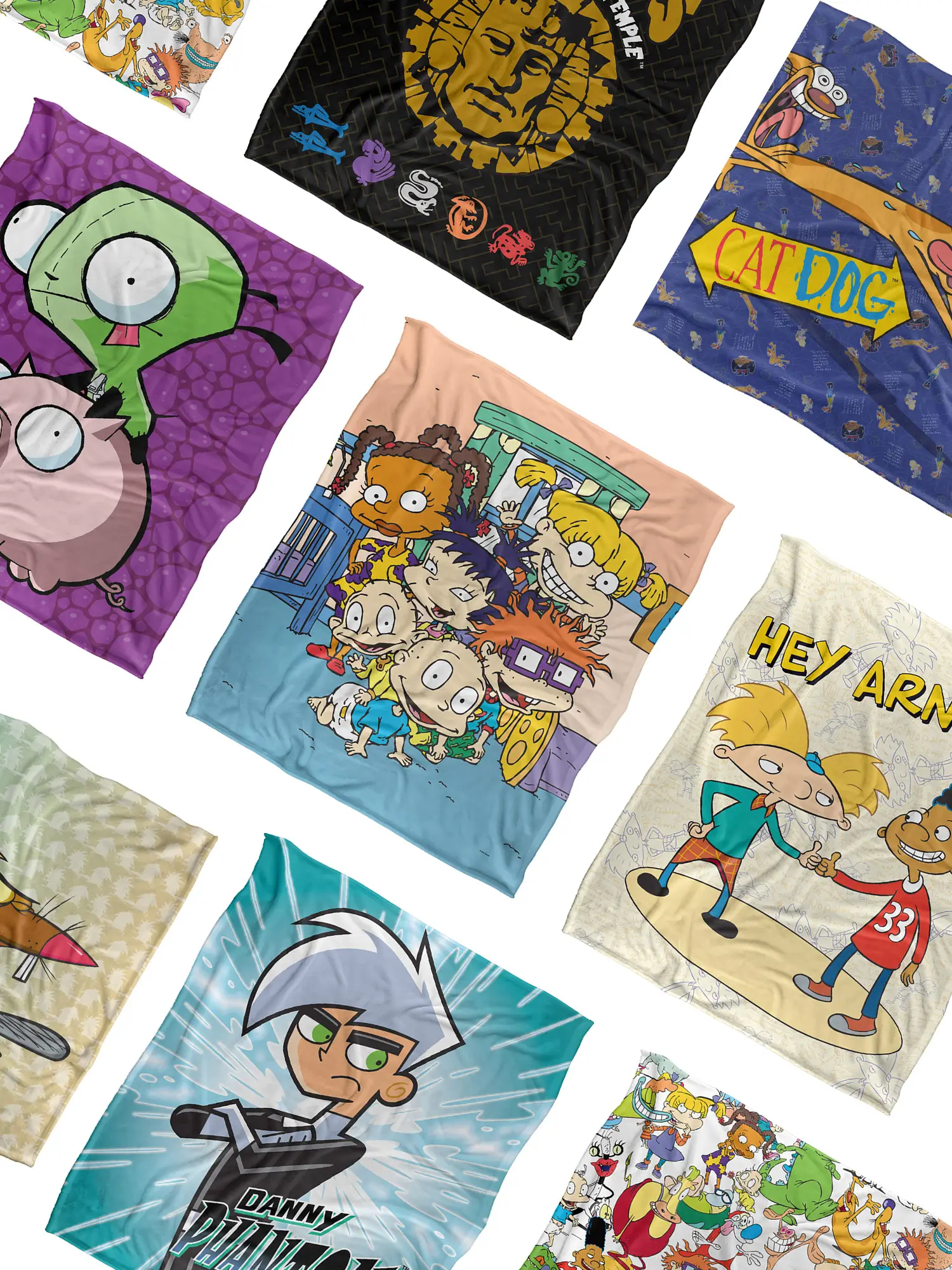 Nickelodeon '90s Silky Touch Blanket Collection by Popfunk