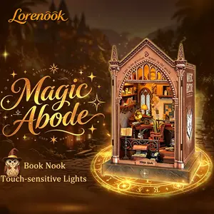 Handmade Magic Abode Assembly Model, Wooden House Kit for Adults, Toy Model Gift for Family and Friends on Birthdays, Back-to-School, New Year and Valentine's Day