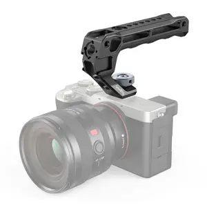 SmallRig Lightweight Cold Shoe Top Handle, Grip for DSLR Camera Cage, Universal Top Handle with 5 Cold Shoe Adapters and Cold Shoe Base (Lite) - 3764