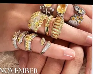 Bomb Party November Birthday Collection Rings