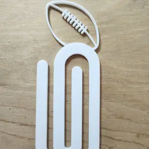 Sublimation Jumbo Paperclip Blank, football themed plannerclip,bookmark