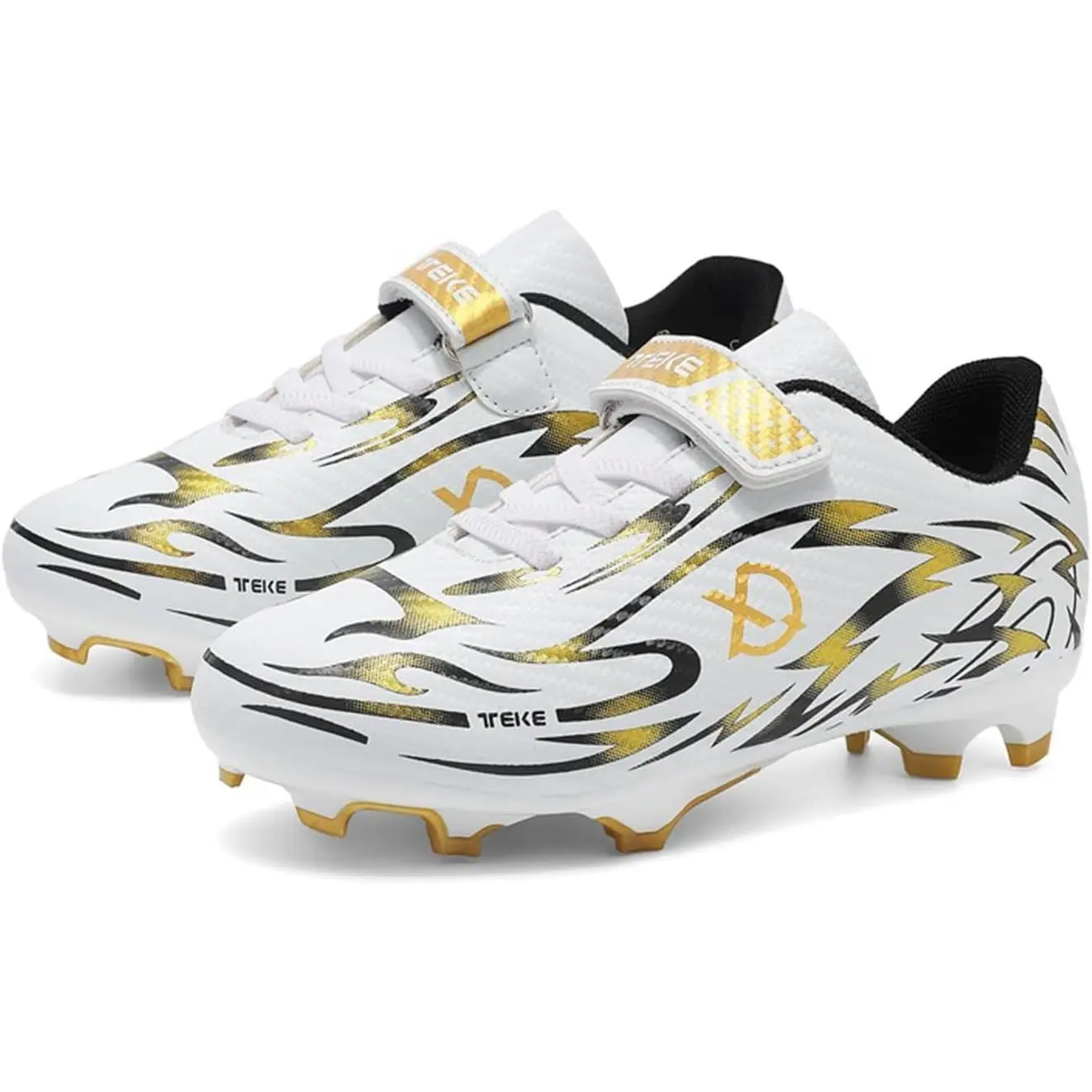 Kids Football Cleats (Boys & Girls) - Breathable Mesh Construction, Shock - Absorbing Insole, Size Range 35-46 (Suitable for 6-17 Years Old)