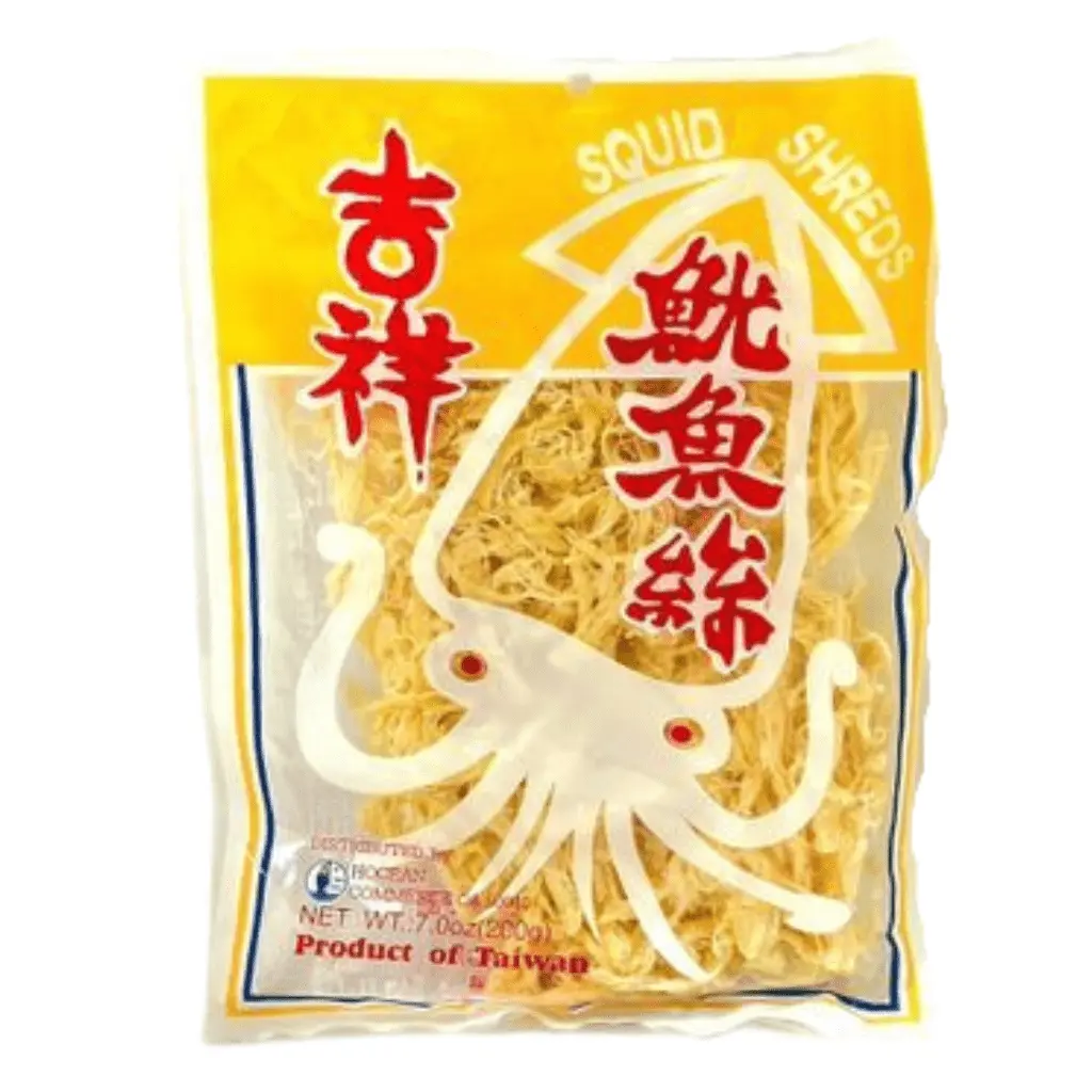 Hocean Original Shredded Dried Squid Snacks - 7 oz, with Salt and Flavor Enhancers