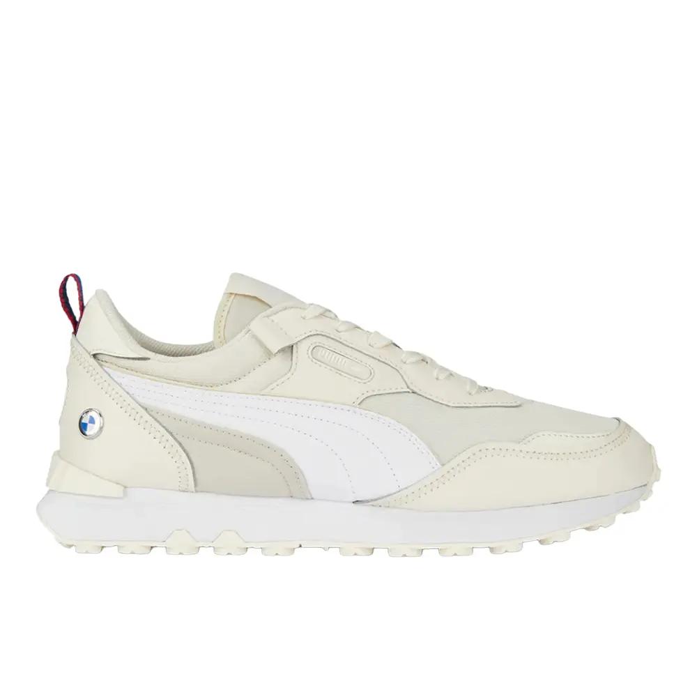 PUMA Mens Bmw M Motorsport X Rider Fv Ac Lace Up Sneakers Shoes Casual - Off White, White PUMA Mens Bmw M Motorsport X Rider Fv Ac Lace Up Sneakers Shoes Casual - Off White, White