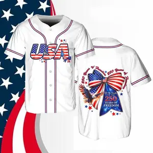 USA Baseball Jersey,  American Flag Shirt For Baseball Fans, 250 Years of Freedom Independence Day Jersey#TikTokMadeMeBuyIt#USA250#PatrioticEagle#1776To2026#Independence Day#AmericanPride#250th Anniversary#PatrioticTee