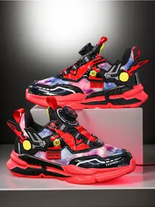 Casual Sports Shoes, Cartoon Pattern, Fashionable and Versatile, Lightweight and Comfortable, Suitable for Boys and Girls, Running Walking Trainers