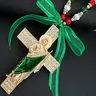 Saint Jude Cross Charm Catholic Gift, Virgen De Guadalupe Pendant, San Judas Tadeo Car Hanging, Home Door Hanger, Christmas Decoration, Religious Decorations, Religious Ornament